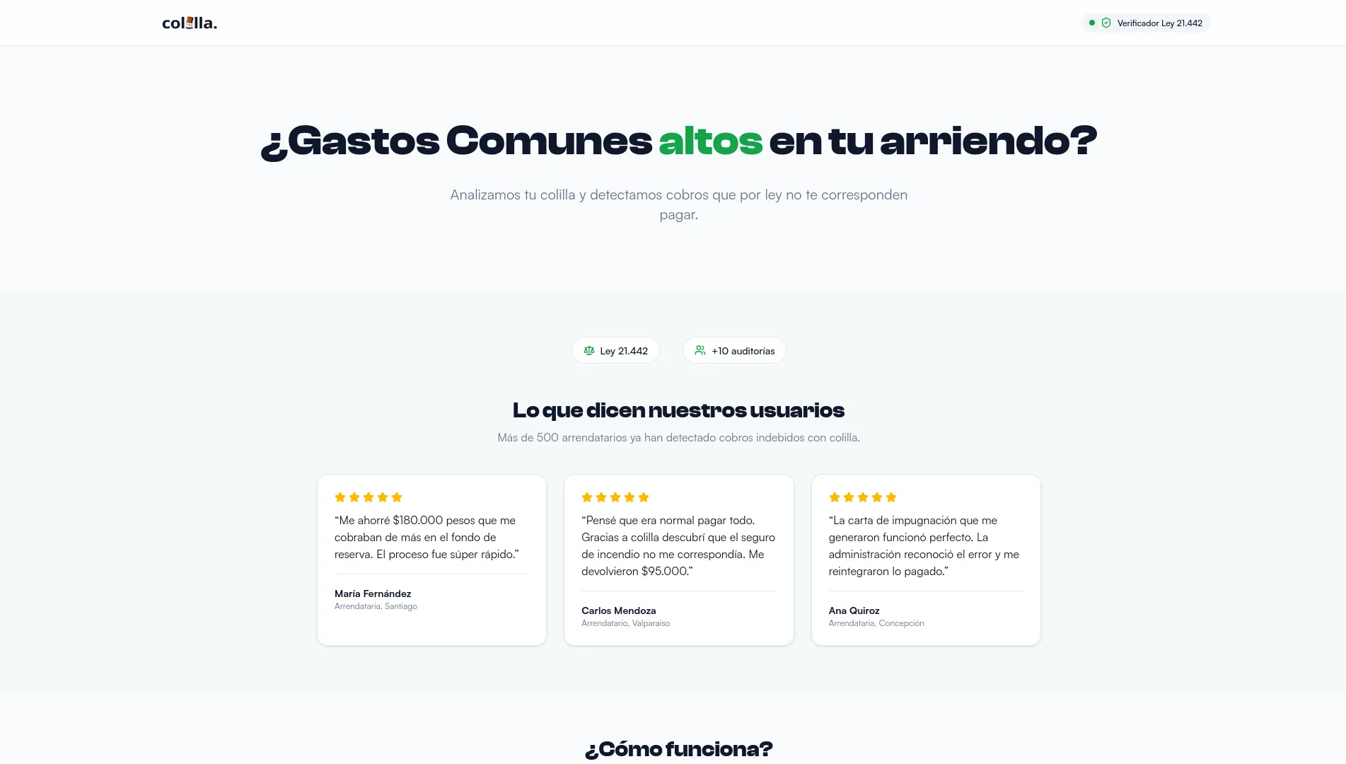 colilla: Common Expenses Audit Micro SaaS