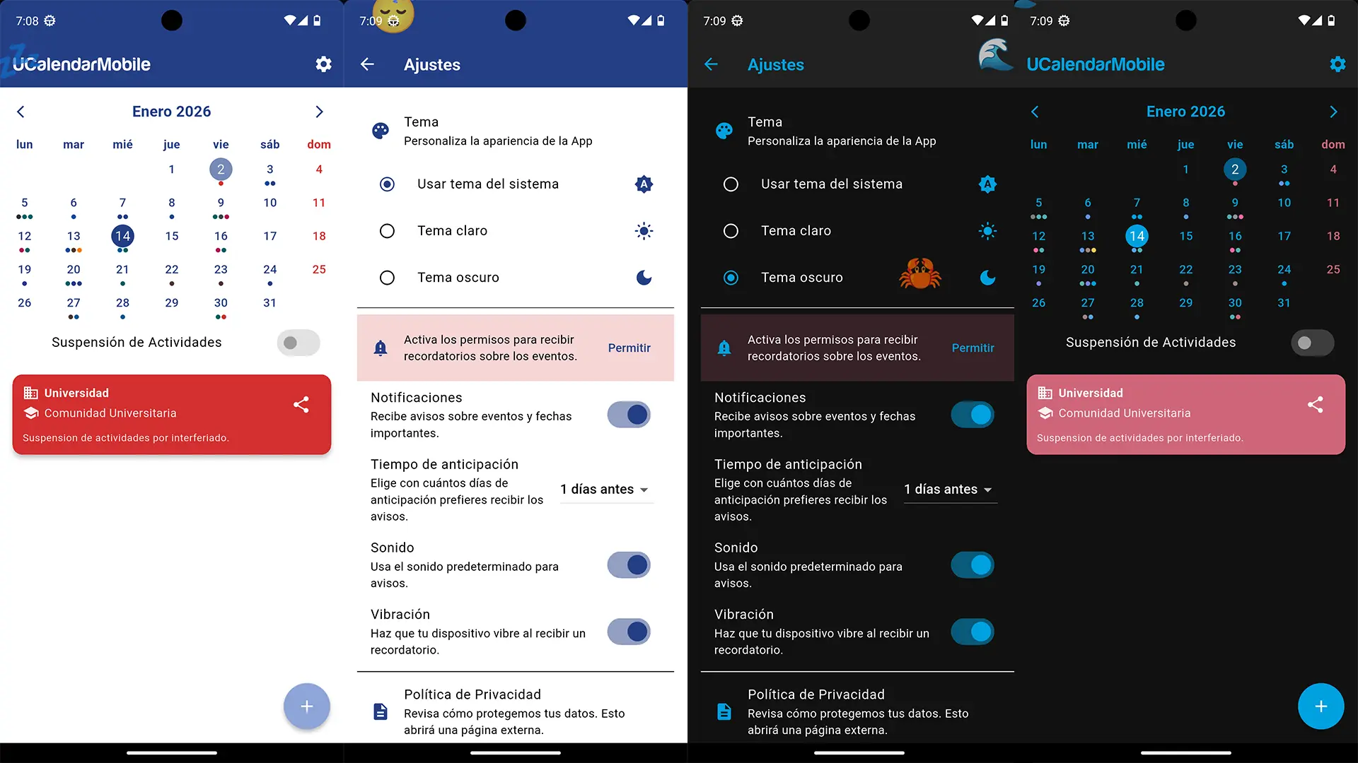 ucalendarmobile: Offline Academic App