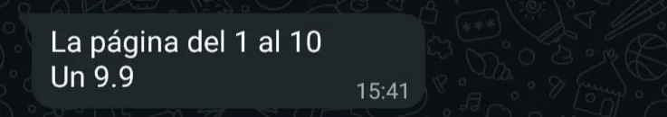 Chat: 9.9/10 rating from 1 to 10